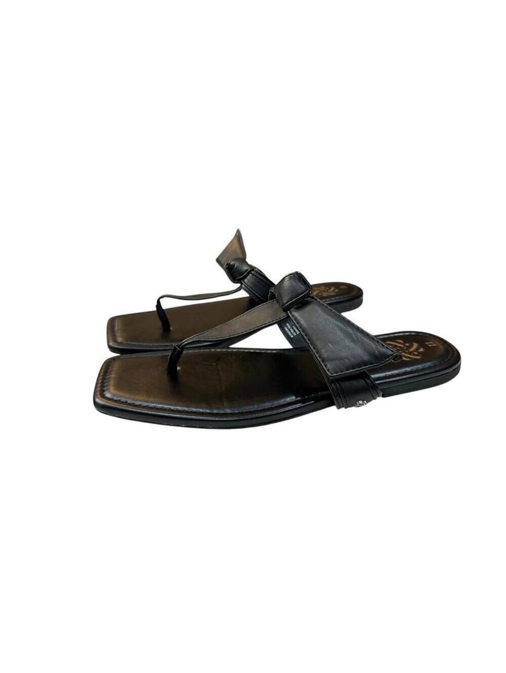 Sam & Libby Women’s Tia Bow Sandals Black Size 11M Slip On Summer Everyday